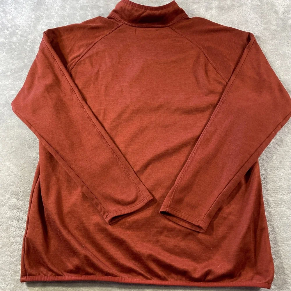 The North Face Canyonlands 1/4 Zip Pullover Mens XL Rust Orange School Fall